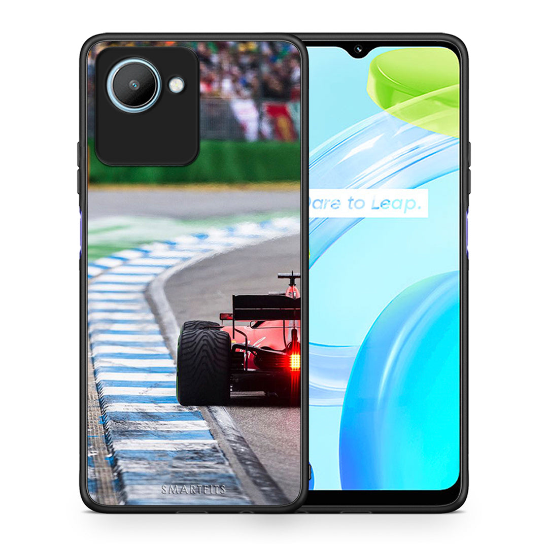 Θήκη Realme C30 Racing Vibes από τη Smartfits με σχέδιο στο πίσω μέρος και μαύρο περίβλημα | Realme C30 Racing Vibes Case with Colorful Back and Black Bezels