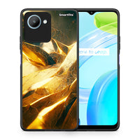 Thumbnail for Θήκη Realme C30 Real Gold από τη Smartfits με σχέδιο στο πίσω μέρος και μαύρο περίβλημα | Realme C30 Real Gold Case with Colorful Back and Black Bezels