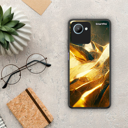 Θήκη Realme C30 Real Gold από τη Smartfits με σχέδιο στο πίσω μέρος και μαύρο περίβλημα | Realme C30 Real Gold Case with Colorful Back and Black Bezels