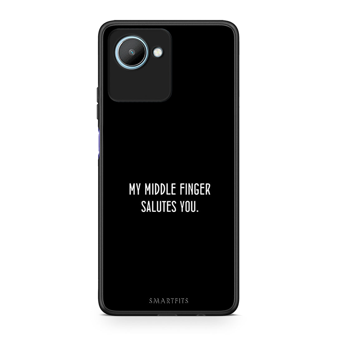 Θήκη Realme C30 Salute από τη Smartfits με σχέδιο στο πίσω μέρος και μαύρο περίβλημα | Realme C30 Salute Case with Colorful Back and Black Bezels