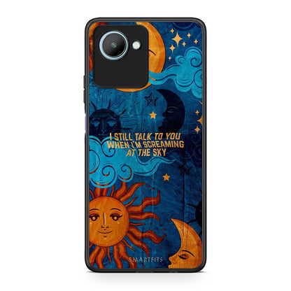 Θήκη Realme C30 Screaming Sky από τη Smartfits με σχέδιο στο πίσω μέρος και μαύρο περίβλημα | Realme C30 Screaming Sky Case with Colorful Back and Black Bezels