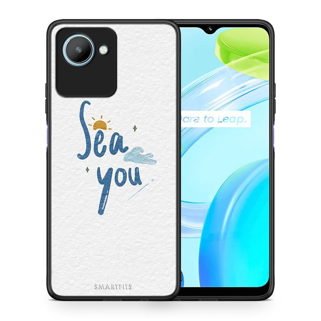 Θήκη Realme C30 Sea You από τη Smartfits με σχέδιο στο πίσω μέρος και μαύρο περίβλημα | Realme C30 Sea You Case with Colorful Back and Black Bezels