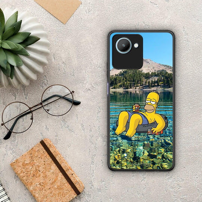 Θήκη Realme C30 Summer Happiness από τη Smartfits με σχέδιο στο πίσω μέρος και μαύρο περίβλημα | Realme C30 Summer Happiness Case with Colorful Back and Black Bezels