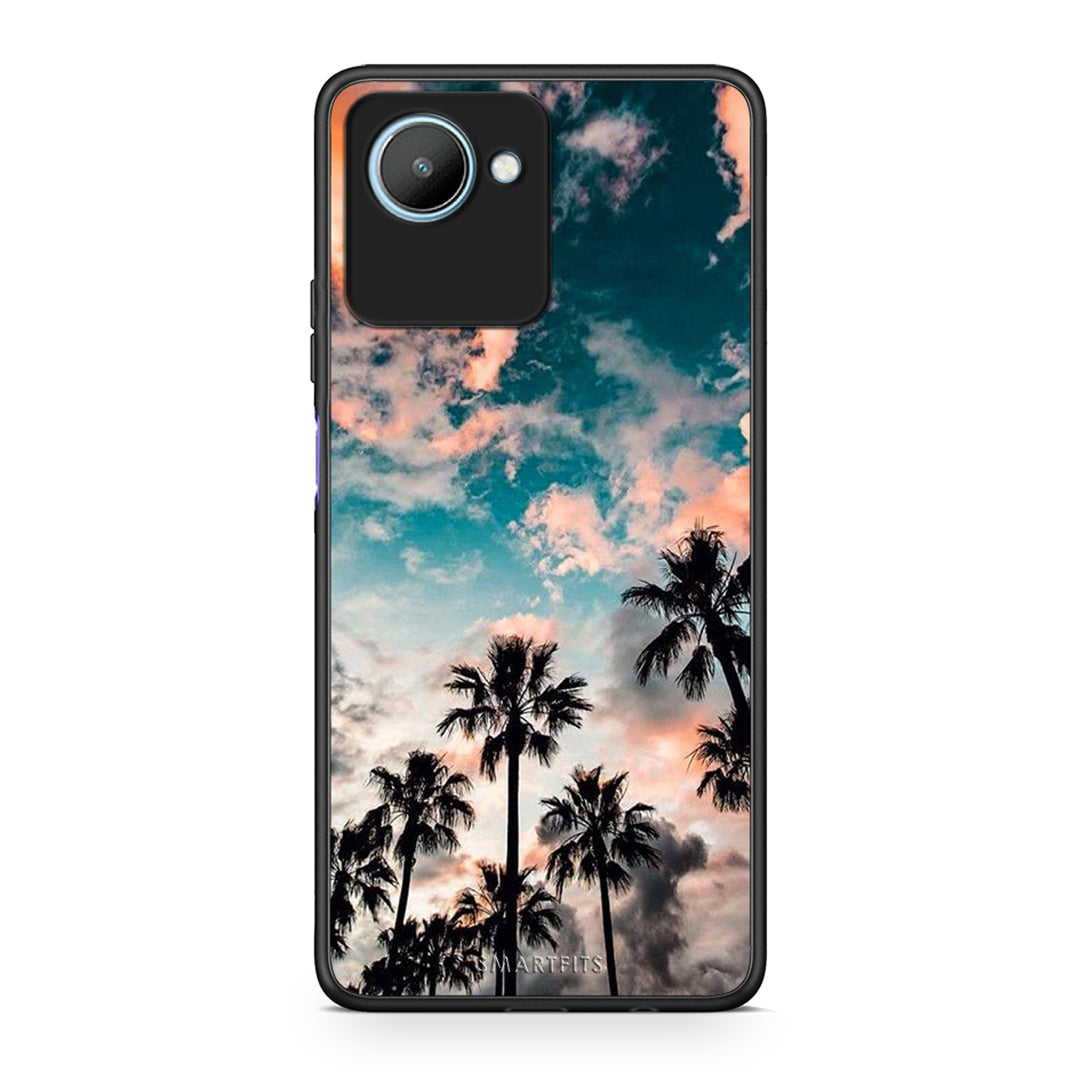 Θήκη Realme C30 Summer Sky από τη Smartfits με σχέδιο στο πίσω μέρος και μαύρο περίβλημα | Realme C30 Summer Sky Case with Colorful Back and Black Bezels