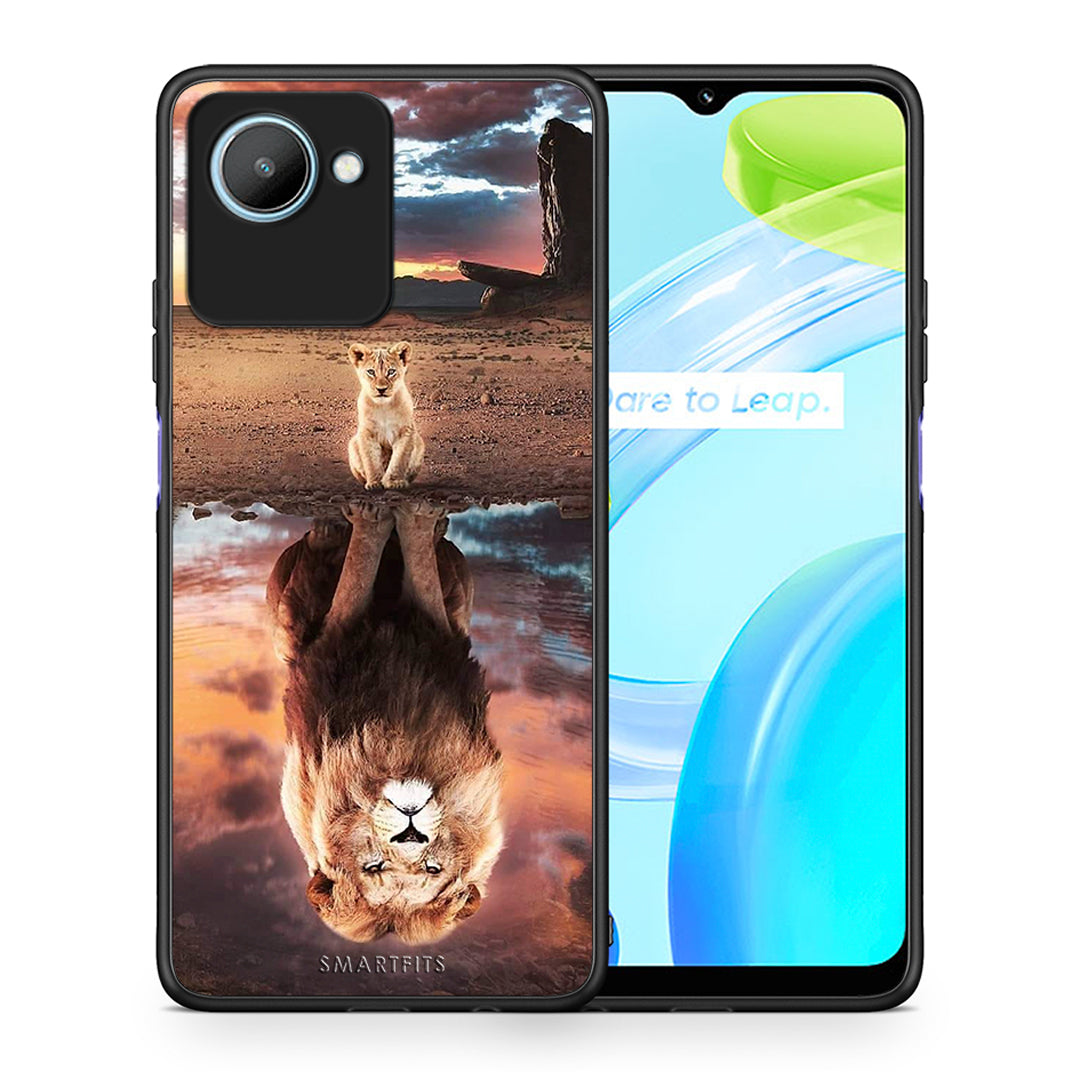 Θήκη Realme C30 Sunset Dreams από τη Smartfits με σχέδιο στο πίσω μέρος και μαύρο περίβλημα | Realme C30 Sunset Dreams Case with Colorful Back and Black Bezels