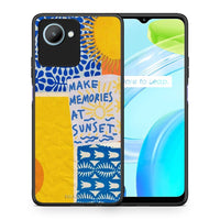 Thumbnail for Θήκη Realme C30 Sunset Memories από τη Smartfits με σχέδιο στο πίσω μέρος και μαύρο περίβλημα | Realme C30 Sunset Memories Case with Colorful Back and Black Bezels