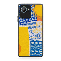 Thumbnail for Θήκη Realme C30 Sunset Memories από τη Smartfits με σχέδιο στο πίσω μέρος και μαύρο περίβλημα | Realme C30 Sunset Memories Case with Colorful Back and Black Bezels