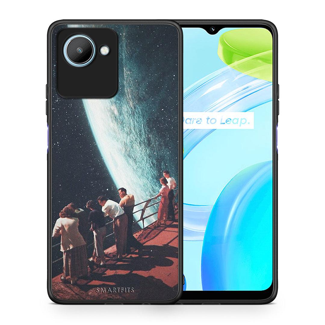 Θήκη Realme C30 Surreal View από τη Smartfits με σχέδιο στο πίσω μέρος και μαύρο περίβλημα | Realme C30 Surreal View Case with Colorful Back and Black Bezels