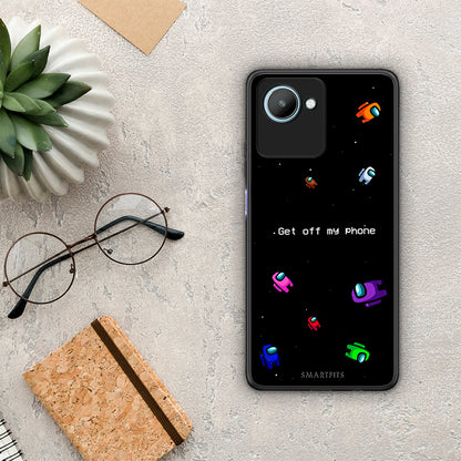 Θήκη Realme C30 Text AFK από τη Smartfits με σχέδιο στο πίσω μέρος και μαύρο περίβλημα | Realme C30 Text AFK Case with Colorful Back and Black Bezels