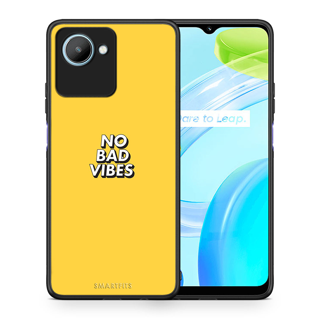 Θήκη Realme C30 Text Vibes από τη Smartfits με σχέδιο στο πίσω μέρος και μαύρο περίβλημα | Realme C30 Text Vibes Case with Colorful Back and Black Bezels