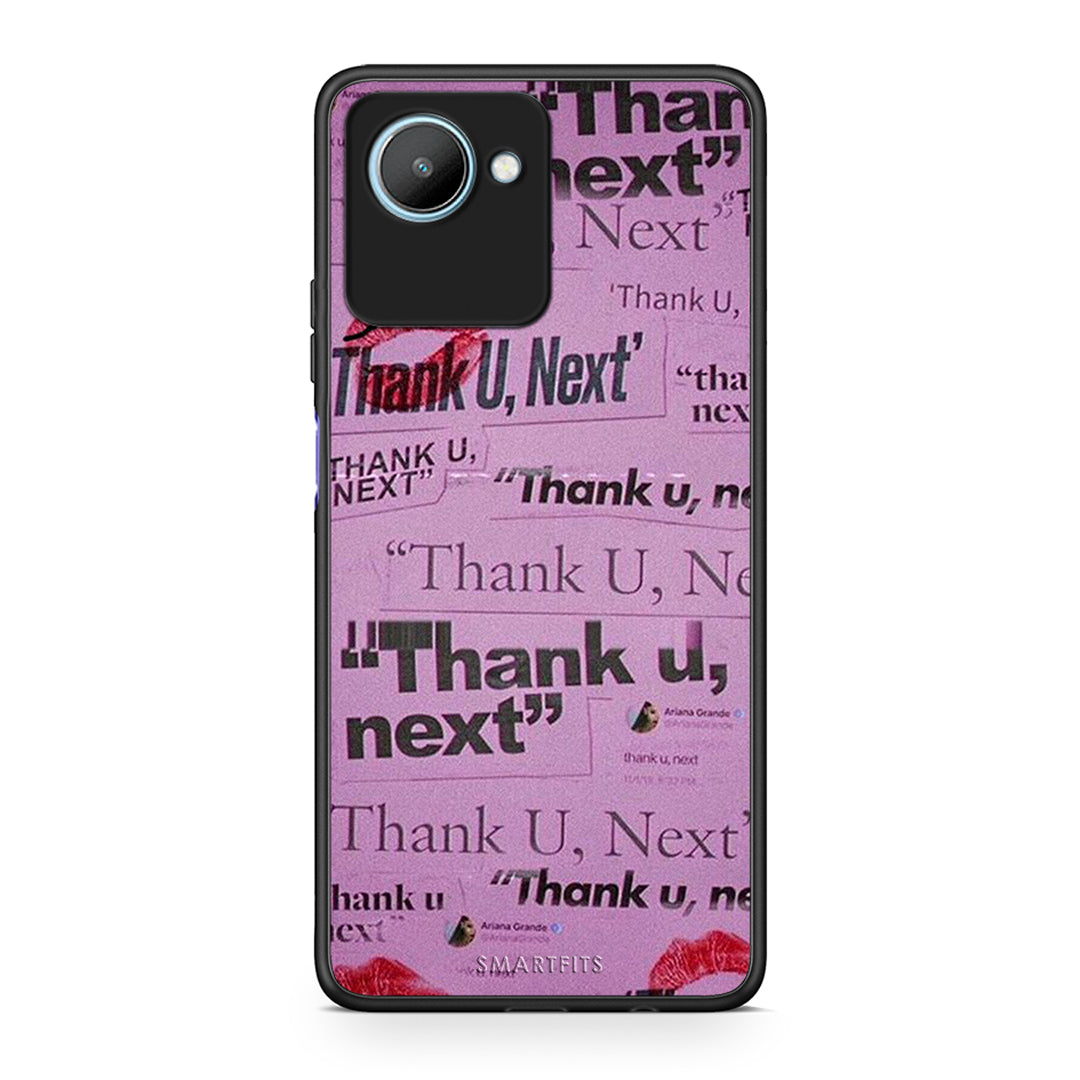 Θήκη Realme C30 Thank You Next από τη Smartfits με σχέδιο στο πίσω μέρος και μαύρο περίβλημα | Realme C30 Thank You Next Case with Colorful Back and Black Bezels