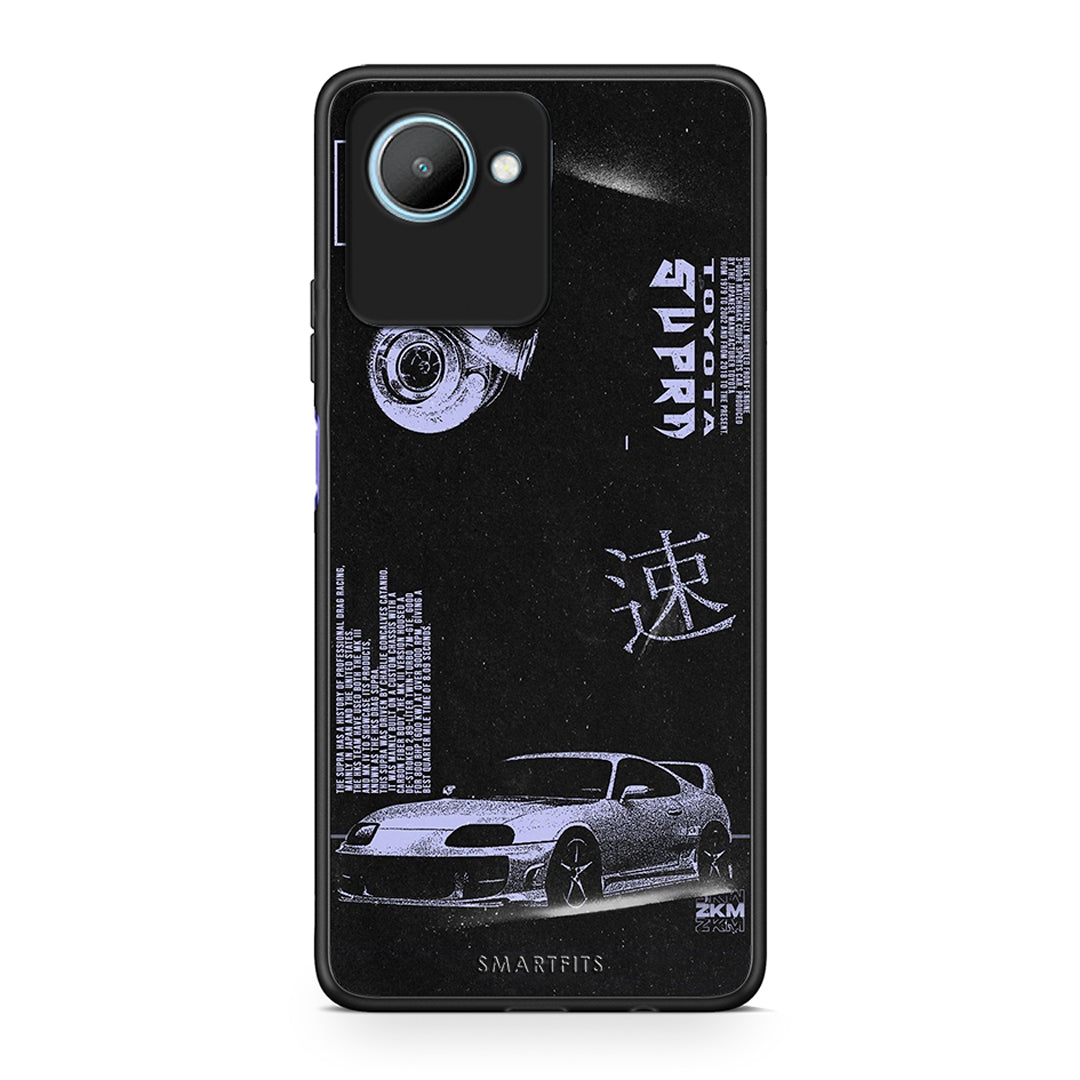 Θήκη Realme C30 Tokyo Drift από τη Smartfits με σχέδιο στο πίσω μέρος και μαύρο περίβλημα | Realme C30 Tokyo Drift Case with Colorful Back and Black Bezels