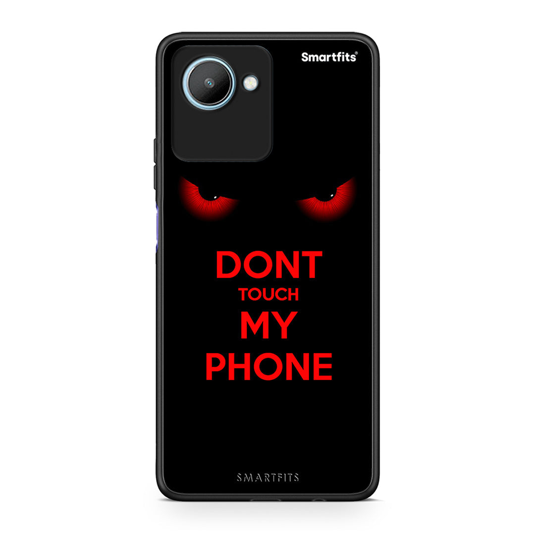 Θήκη Realme C30 Touch My Phone από τη Smartfits με σχέδιο στο πίσω μέρος και μαύρο περίβλημα | Realme C30 Touch My Phone Case with Colorful Back and Black Bezels