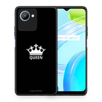 Thumbnail for Θήκη Realme C30 Valentine Queen από τη Smartfits με σχέδιο στο πίσω μέρος και μαύρο περίβλημα | Realme C30 Valentine Queen Case with Colorful Back and Black Bezels