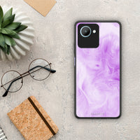 Thumbnail for Θήκη Realme C30 Watercolor Lavender από τη Smartfits με σχέδιο στο πίσω μέρος και μαύρο περίβλημα | Realme C30 Watercolor Lavender Case with Colorful Back and Black Bezels