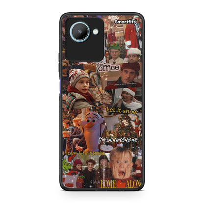 Θήκη Realme C30 Xmas Wishes από τη Smartfits με σχέδιο στο πίσω μέρος και μαύρο περίβλημα | Realme C30 Xmas Wishes Case with Colorful Back and Black Bezels