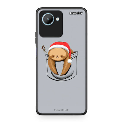 Θήκη Realme C30 Xmas Zzzz από τη Smartfits με σχέδιο στο πίσω μέρος και μαύρο περίβλημα | Realme C30 Xmas Zzzz Case with Colorful Back and Black Bezels