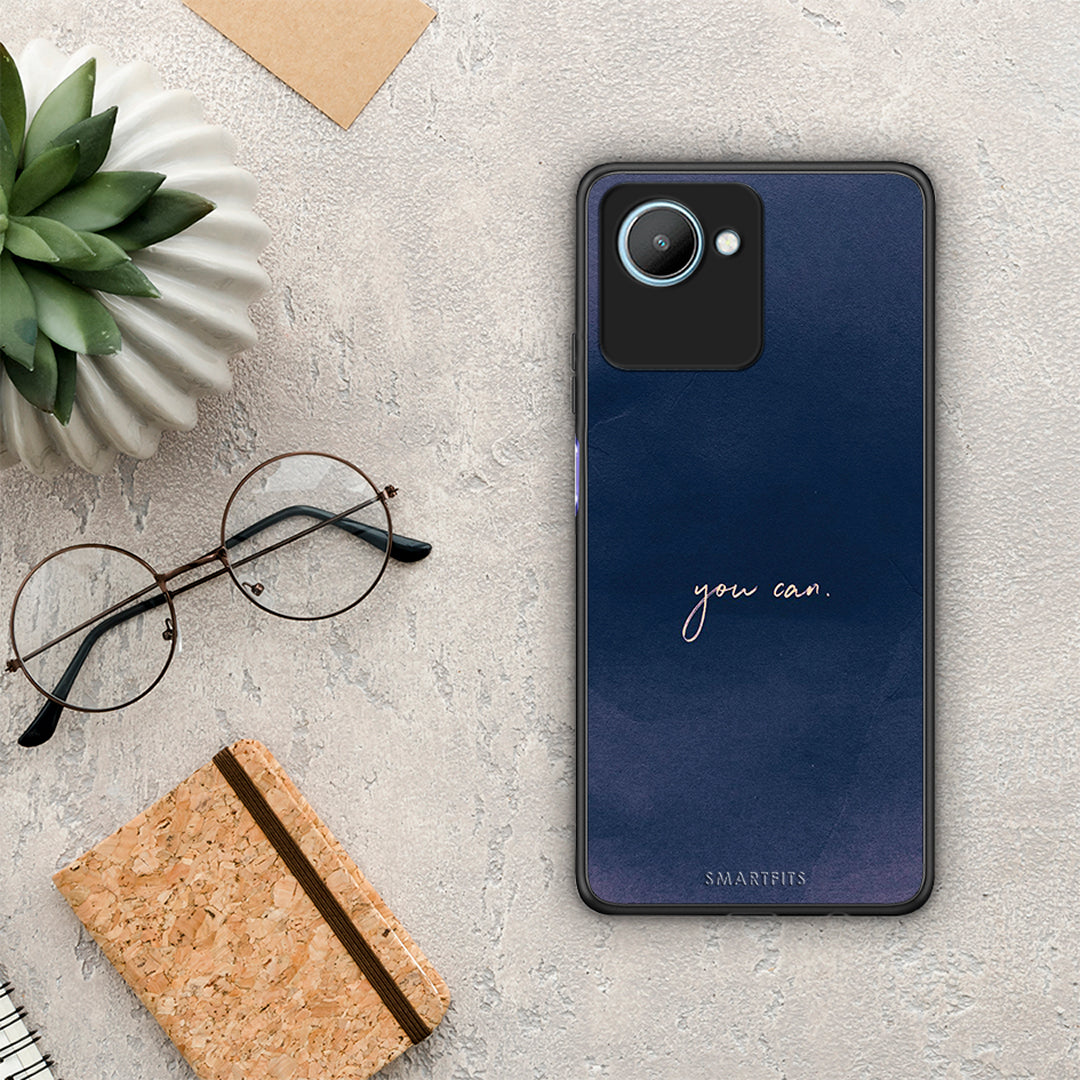 Θήκη Realme C30 You Can από τη Smartfits με σχέδιο στο πίσω μέρος και μαύρο περίβλημα | Realme C30 You Can Case with Colorful Back and Black Bezels