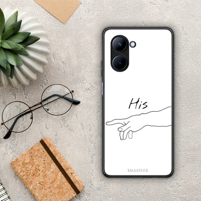 Θήκη Realme C33 Aesthetic Love 2 από τη Smartfits με σχέδιο στο πίσω μέρος και μαύρο περίβλημα | Realme C33 Aesthetic Love 2 Case with Colorful Back and Black Bezels