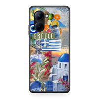 Thumbnail for Θήκη Realme C33 All Greek από τη Smartfits με σχέδιο στο πίσω μέρος και μαύρο περίβλημα | Realme C33 All Greek Case with Colorful Back and Black Bezels