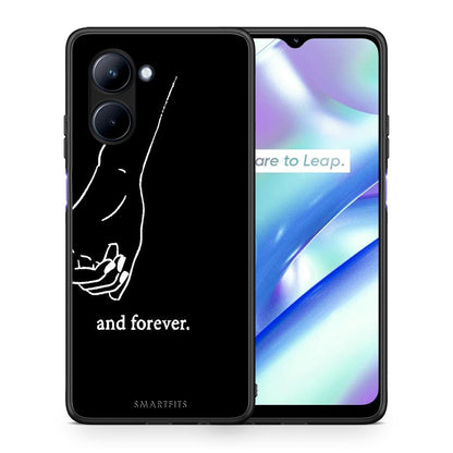 Θήκη Realme C33 Always & Forever 2 από τη Smartfits με σχέδιο στο πίσω μέρος και μαύρο περίβλημα | Realme C33 Always & Forever 2 Case with Colorful Back and Black Bezels