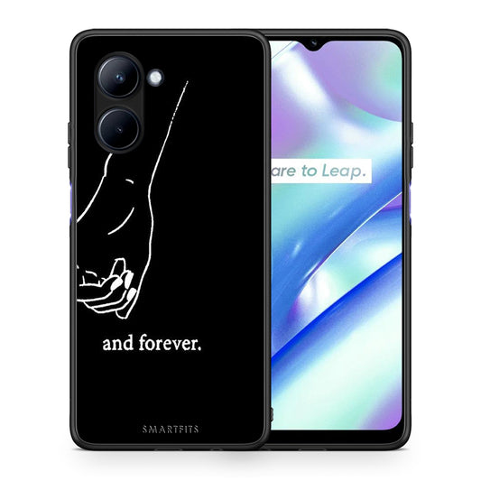 Θήκη Realme C33 Always & Forever 2 από τη Smartfits με σχέδιο στο πίσω μέρος και μαύρο περίβλημα | Realme C33 Always & Forever 2 Case with Colorful Back and Black Bezels