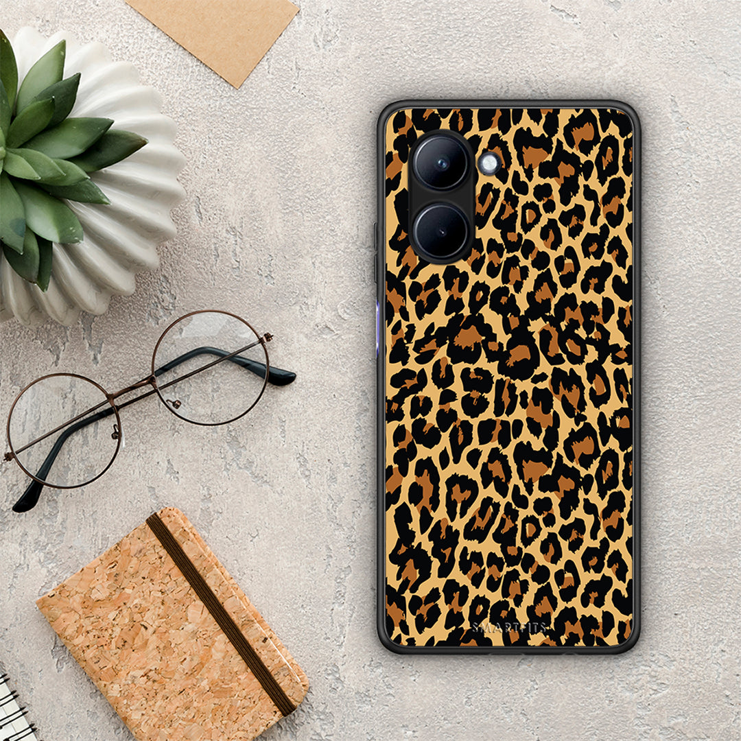 Θήκη Realme C33 Animal Leopard από τη Smartfits με σχέδιο στο πίσω μέρος και μαύρο περίβλημα | Realme C33 Animal Leopard Case with Colorful Back and Black Bezels