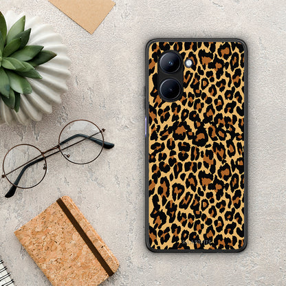 Θήκη Realme C33 Animal Leopard από τη Smartfits με σχέδιο στο πίσω μέρος και μαύρο περίβλημα | Realme C33 Animal Leopard Case with Colorful Back and Black Bezels