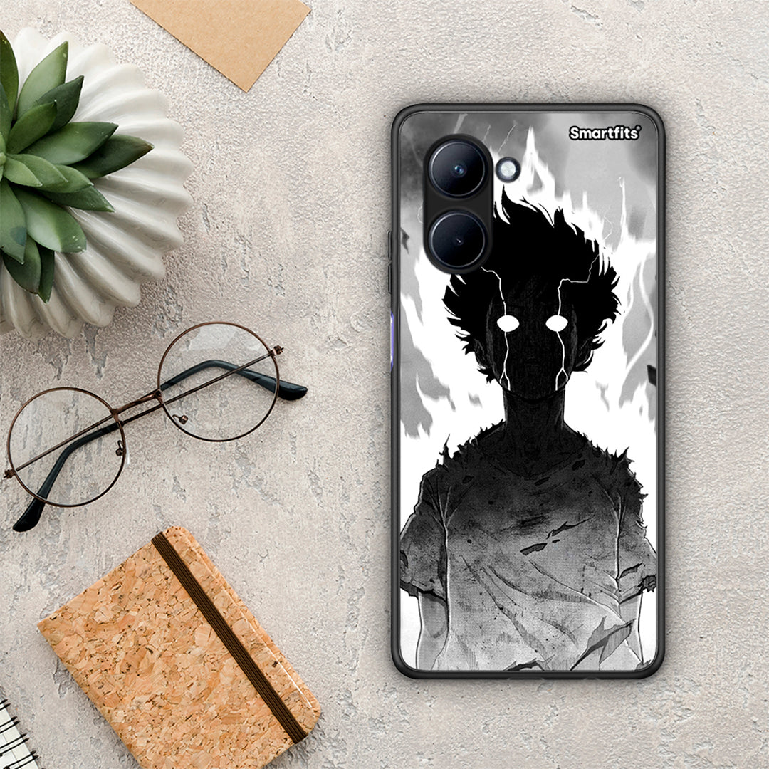 Θήκη Realme C33 Anime Boy από τη Smartfits με σχέδιο στο πίσω μέρος και μαύρο περίβλημα | Realme C33 Anime Boy Case with Colorful Back and Black Bezels