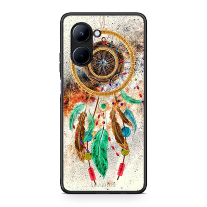 Θήκη Realme C33 Boho DreamCatcher από τη Smartfits με σχέδιο στο πίσω μέρος και μαύρο περίβλημα | Realme C33 Boho DreamCatcher Case with Colorful Back and Black Bezels