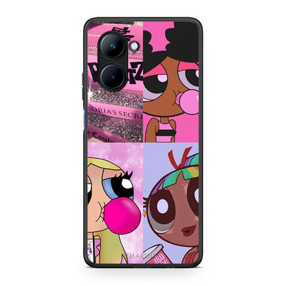 Θήκη Realme C33 Bubble Girls από τη Smartfits με σχέδιο στο πίσω μέρος και μαύρο περίβλημα | Realme C33 Bubble Girls Case with Colorful Back and Black Bezels