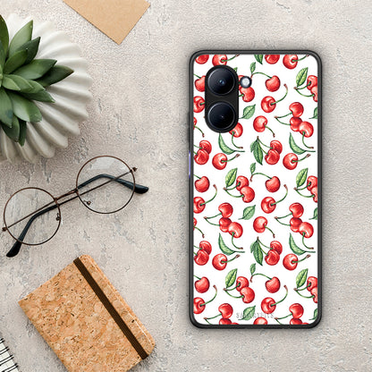 Θήκη Realme C33 Cherry Summer από τη Smartfits με σχέδιο στο πίσω μέρος και μαύρο περίβλημα | Realme C33 Cherry Summer Case with Colorful Back and Black Bezels