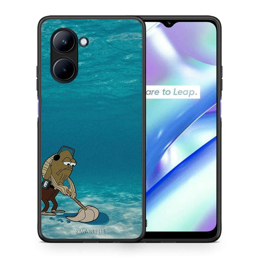 Θήκη Realme C33 Clean The Ocean από τη Smartfits με σχέδιο στο πίσω μέρος και μαύρο περίβλημα | Realme C33 Clean The Ocean Case with Colorful Back and Black Bezels