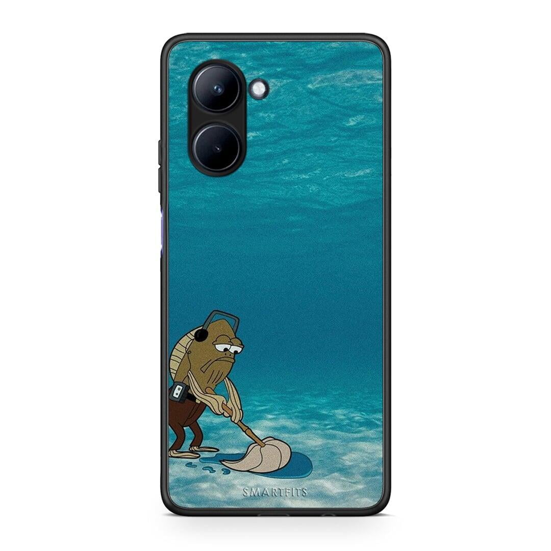 Θήκη Realme C33 Clean The Ocean από τη Smartfits με σχέδιο στο πίσω μέρος και μαύρο περίβλημα | Realme C33 Clean The Ocean Case with Colorful Back and Black Bezels