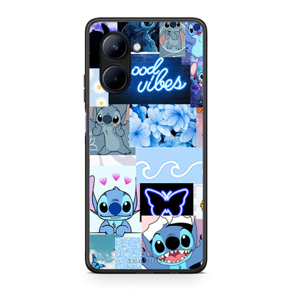 Θήκη Realme C33 Collage Good Vibes από τη Smartfits με σχέδιο στο πίσω μέρος και μαύρο περίβλημα | Realme C33 Collage Good Vibes Case with Colorful Back and Black Bezels