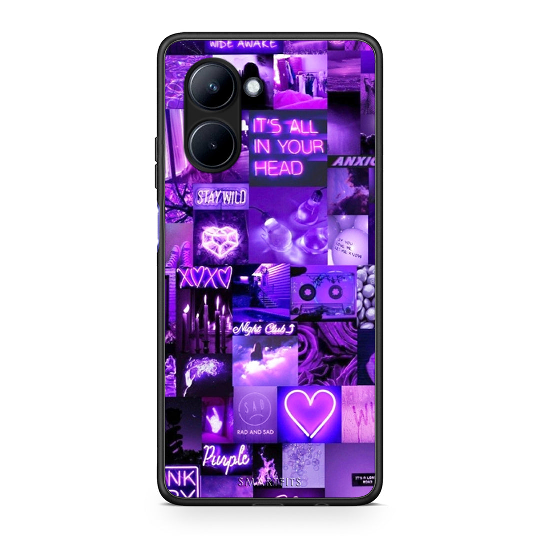Θήκη Realme C33 Collage Stay Wild από τη Smartfits με σχέδιο στο πίσω μέρος και μαύρο περίβλημα | Realme C33 Collage Stay Wild Case with Colorful Back and Black Bezels
