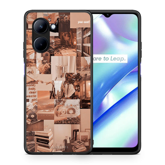 Θήκη Realme C33 Collage You Can από τη Smartfits με σχέδιο στο πίσω μέρος και μαύρο περίβλημα | Realme C33 Collage You Can Case with Colorful Back and Black Bezels