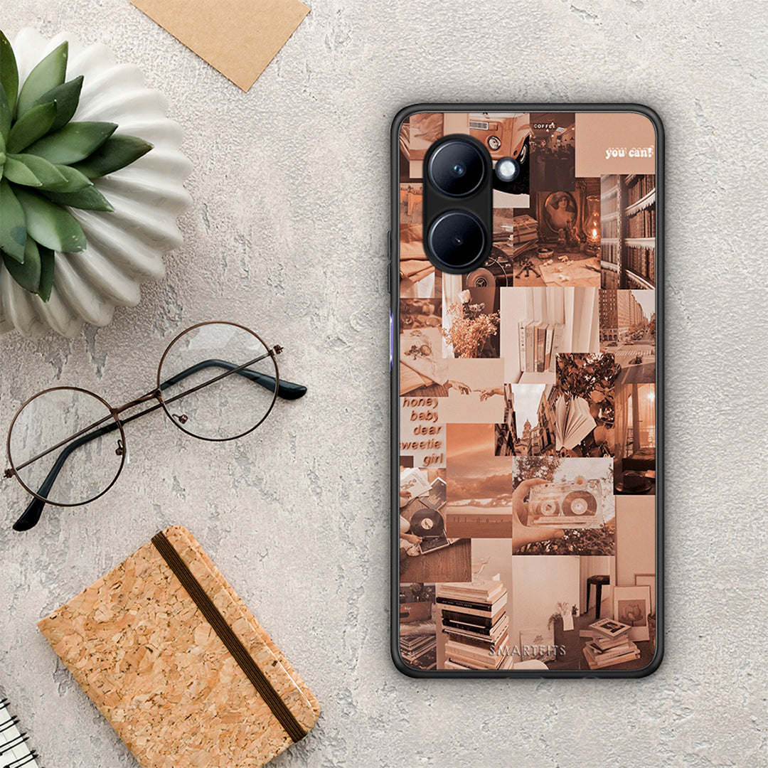 Θήκη Realme C33 Collage You Can από τη Smartfits με σχέδιο στο πίσω μέρος και μαύρο περίβλημα | Realme C33 Collage You Can Case with Colorful Back and Black Bezels