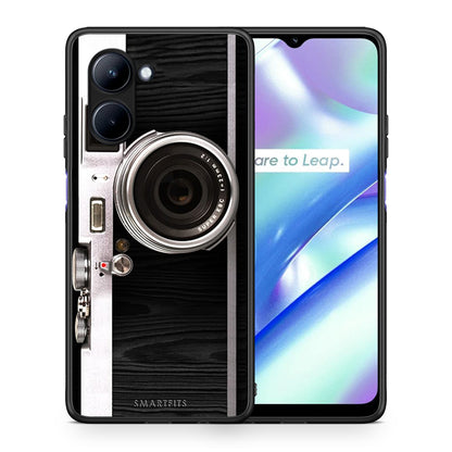 Θήκη Realme C33 Emily In Paris από τη Smartfits με σχέδιο στο πίσω μέρος και μαύρο περίβλημα | Realme C33 Emily In Paris Case with Colorful Back and Black Bezels