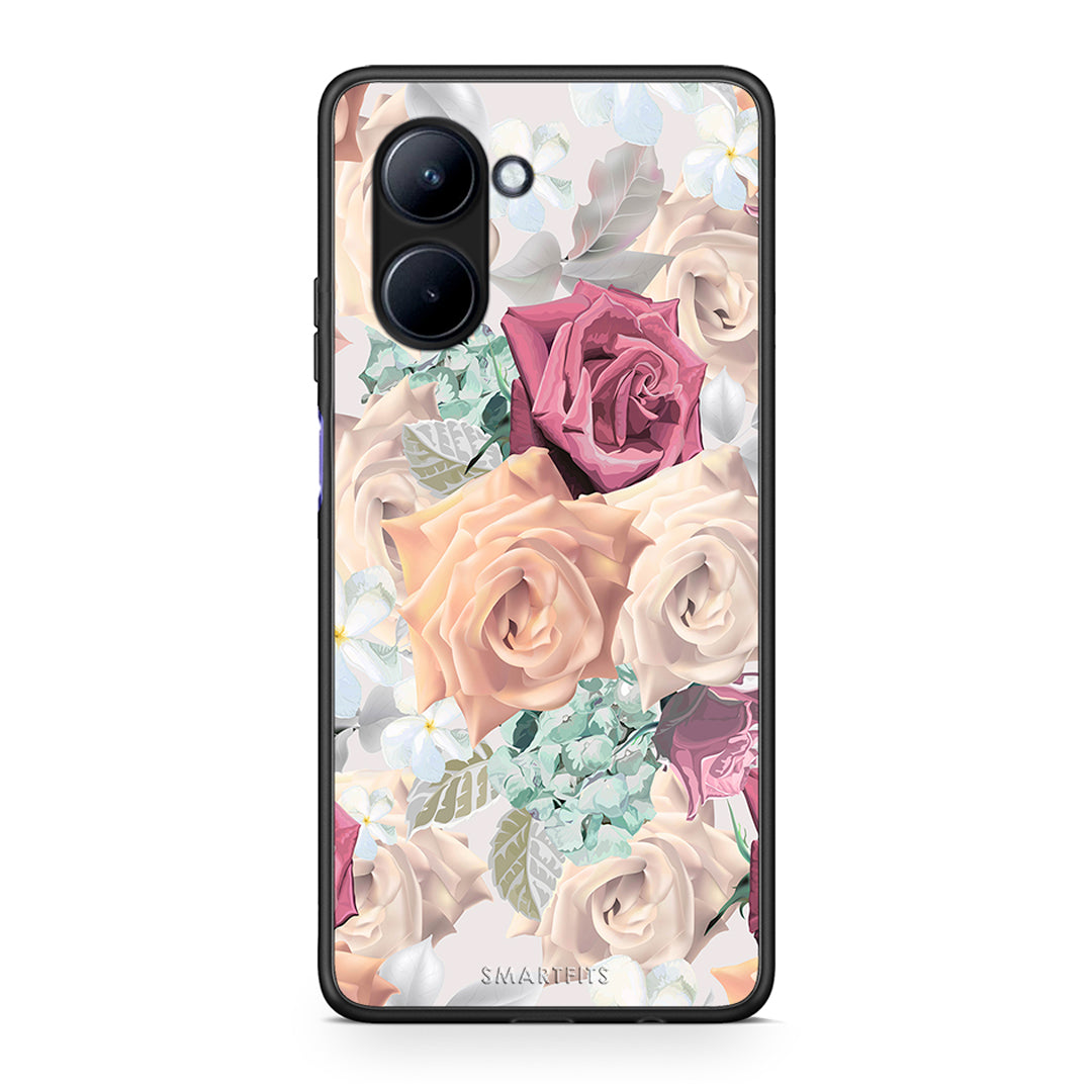 Θήκη Realme C33 Floral Bouquet από τη Smartfits με σχέδιο στο πίσω μέρος και μαύρο περίβλημα | Realme C33 Floral Bouquet Case with Colorful Back and Black Bezels