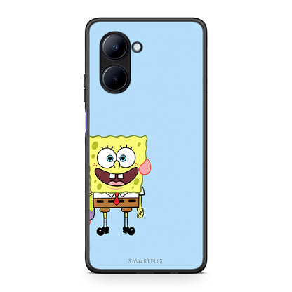 Θήκη Realme C33 Friends Bob από τη Smartfits με σχέδιο στο πίσω μέρος και μαύρο περίβλημα | Realme C33 Friends Bob Case with Colorful Back and Black Bezels