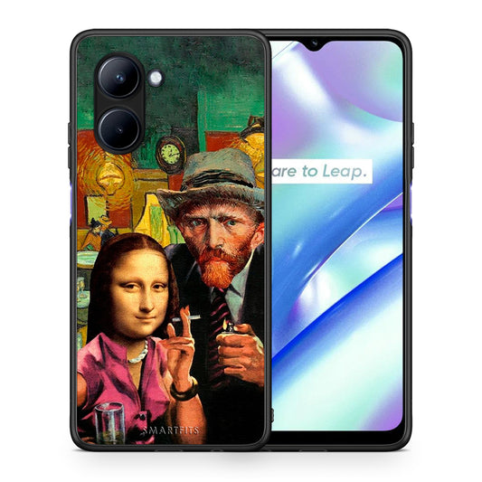 Θήκη Realme C33 Funny Art από τη Smartfits με σχέδιο στο πίσω μέρος και μαύρο περίβλημα | Realme C33 Funny Art Case with Colorful Back and Black Bezels