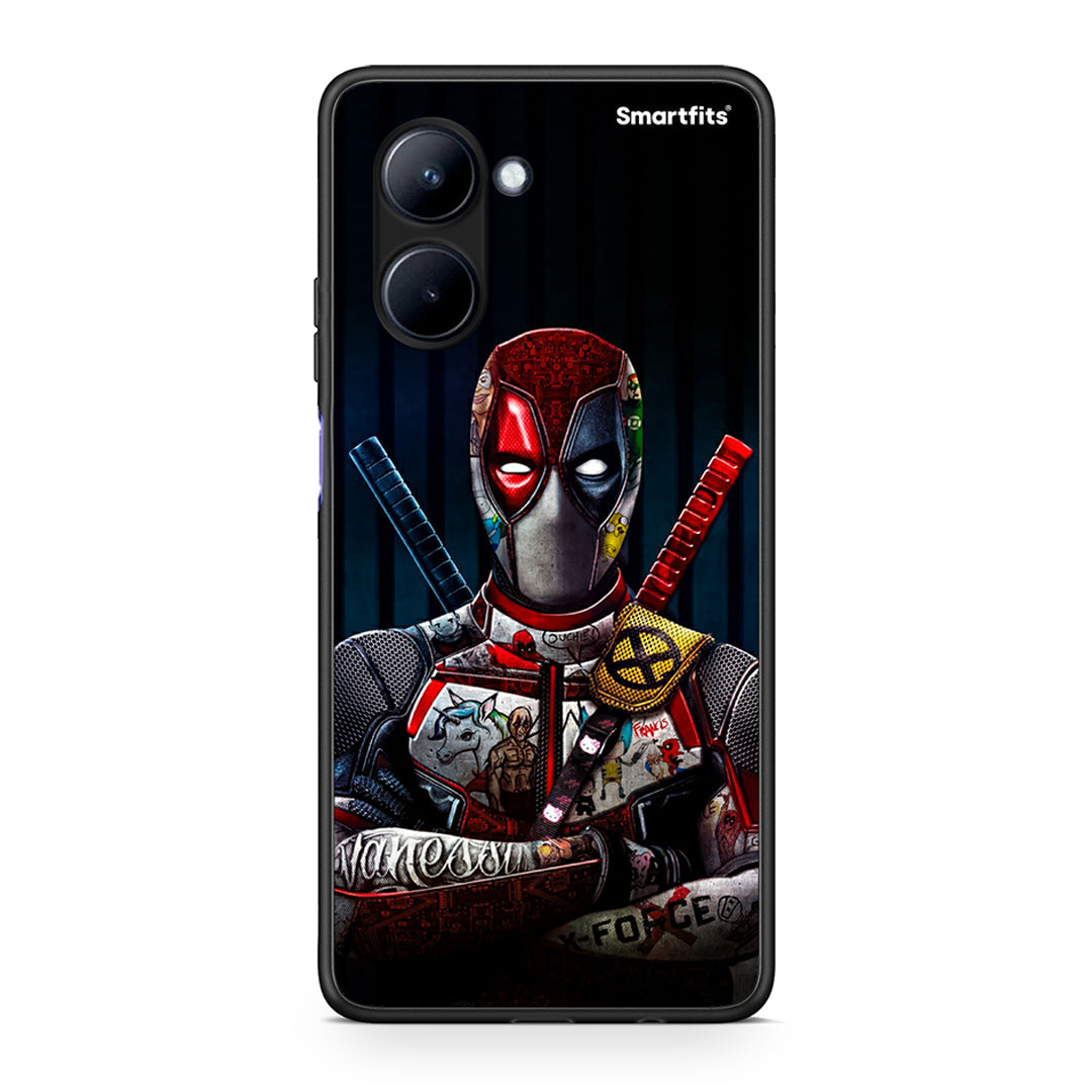 Θήκη Realme C33 Funny Guy από τη Smartfits με σχέδιο στο πίσω μέρος και μαύρο περίβλημα | Realme C33 Funny Guy Case with Colorful Back and Black Bezels