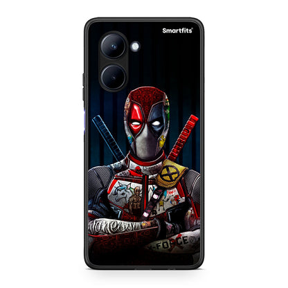 Θήκη Realme C33 Funny Guy από τη Smartfits με σχέδιο στο πίσω μέρος και μαύρο περίβλημα | Realme C33 Funny Guy Case with Colorful Back and Black Bezels