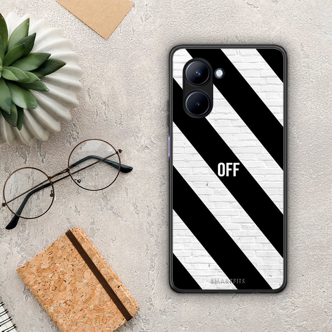 Θήκη Realme C33 Get Off από τη Smartfits με σχέδιο στο πίσω μέρος και μαύρο περίβλημα | Realme C33 Get Off Case with Colorful Back and Black Bezels