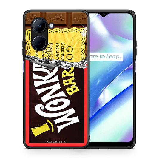 Θήκη Realme C33 Golden Ticket από τη Smartfits με σχέδιο στο πίσω μέρος και μαύρο περίβλημα | Realme C33 Golden Ticket Case with Colorful Back and Black Bezels