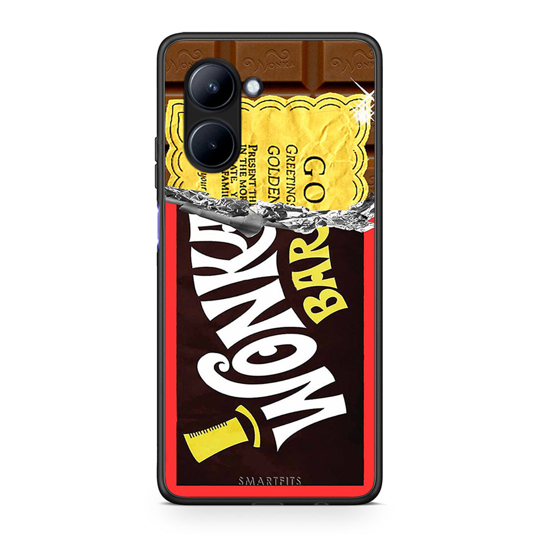 Θήκη Realme C33 Golden Ticket από τη Smartfits με σχέδιο στο πίσω μέρος και μαύρο περίβλημα | Realme C33 Golden Ticket Case with Colorful Back and Black Bezels