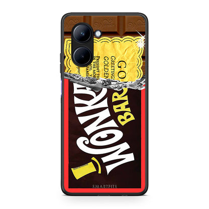 Θήκη Realme C33 Golden Ticket από τη Smartfits με σχέδιο στο πίσω μέρος και μαύρο περίβλημα | Realme C33 Golden Ticket Case with Colorful Back and Black Bezels