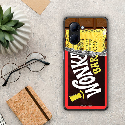 Θήκη Realme C33 Golden Ticket από τη Smartfits με σχέδιο στο πίσω μέρος και μαύρο περίβλημα | Realme C33 Golden Ticket Case with Colorful Back and Black Bezels