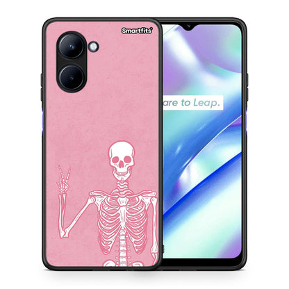 Θήκη Realme C33 Halloween Motivation από τη Smartfits με σχέδιο στο πίσω μέρος και μαύρο περίβλημα | Realme C33 Halloween Motivation Case with Colorful Back and Black Bezels